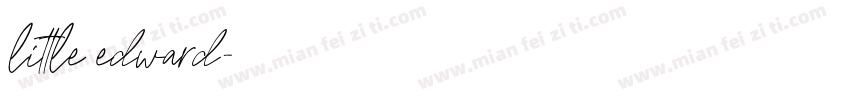 little edward字体转换